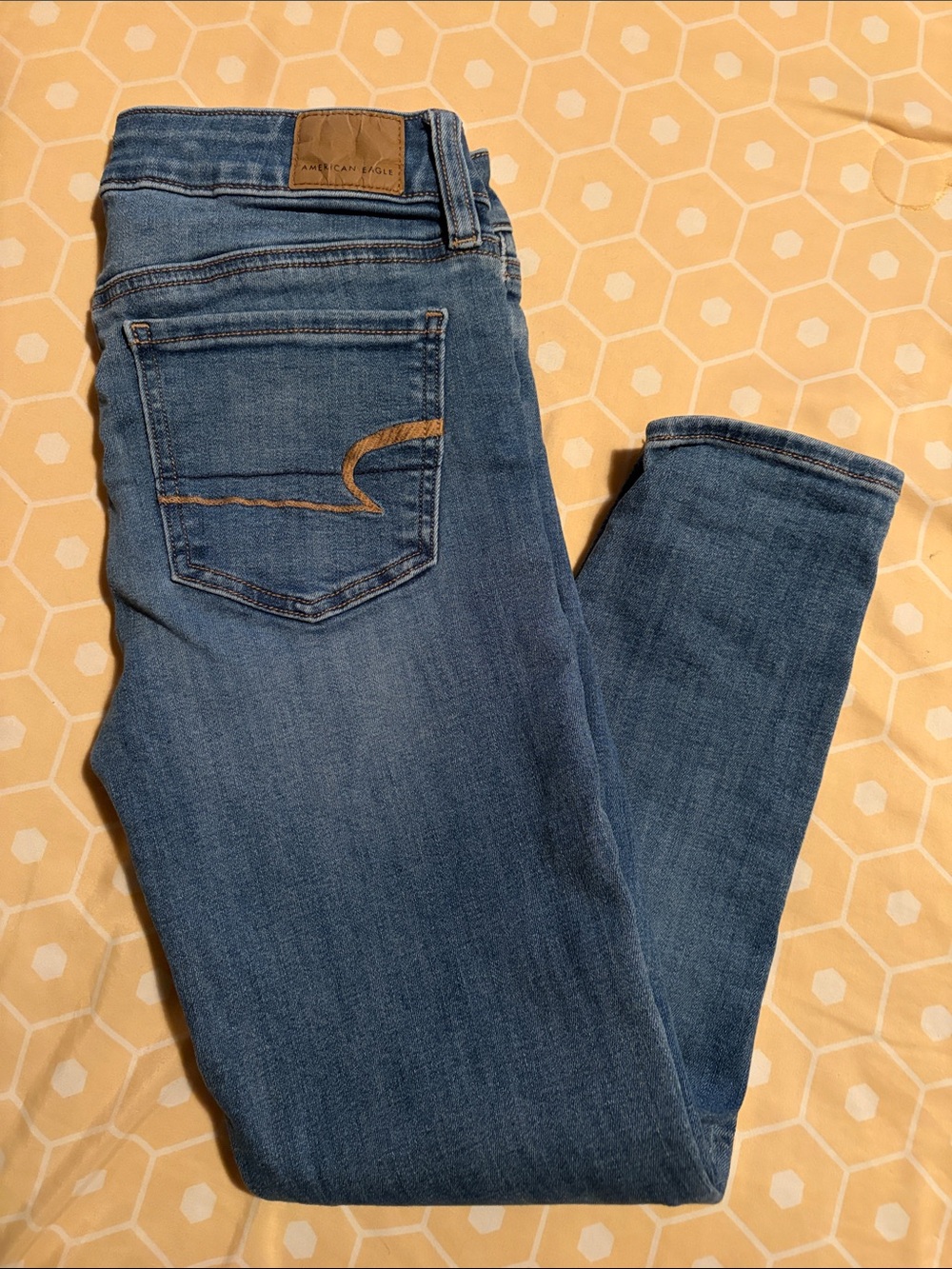 American Eagle Outfitters X- Short Blue Skinny Ankle Jeans
